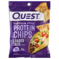 Quest Protein Chips, Loaded Taco Flavor, Tortilla Style, 1.1 Ounce