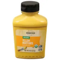 Woodstock Mustard, Organic, Yellow, 8 Ounce