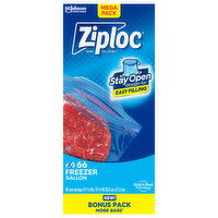 Ziploc Seal Top Bags, Freezer, Gallon, Mega Pack, 66 Each
