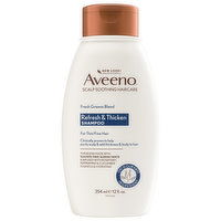 Aveeno Shampoo, Fresh Greens Blend, Refresh & Thicken, 12 Fluid ounce