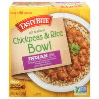 Tasty Bite Chickpeas & Rice Bowl, Indian Style, Mild, 8.8 Ounce