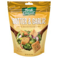 Fresh Gourmet Croutons, Butter & Garlic, 5 Ounce