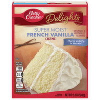 Betty Crocker Delights Cake Mix, French Vanilla, Super Moist, 15.25 Ounce