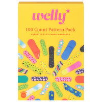 Welly Bandages, Assorted, Flex Fabric, Pattern Pack, 100 Each