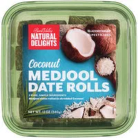 Bard Valley Natural Delights Coconut Medjool Date Rolls, 12 Ounce