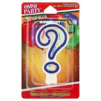 Omni Party Candle, Birthday, Question Mark, 1 Each