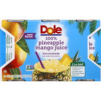 Dole 100% Juice, Pineapple Mango, 6 Each