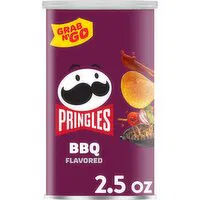 Pringles Potato Crisps Chips, BBQ, Grab N' Go Snack Pack, 2.5 Ounce