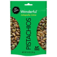 Wonderful Pistachios, Jalapeno Lime, No Shells, 5.5 Ounce