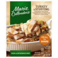 Marie Callender's Turkey & Stuffing Meal to Share Multi-Serve Frozen Dinner, 24 Ounce