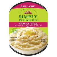 Simply Potatoes Traditional Mashed Potatoes Family Size, 32 Ounce