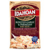 Idahoan Baby Reds Mashed Potatoes, Roasted Garlic & Parmesan, 4.1 Ounce