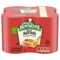 Chef Boyardee Beef Ravioli, 4 Each