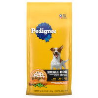 Pedigree Food for Dogs, Roasted Chicken Rice & Vegetable Flavor, Small Dog, Adult, 56 Ounce