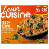 Lean Cuisine Signature Chicken Teriyaki with Broccoli, Carrots and Asian-Style Noodles in Teriyaki Sauce, 8.5 Ounce
