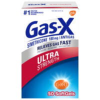 Gas-X Antigas, Ultra Strength, 180 mg, Softgels, 50 Each