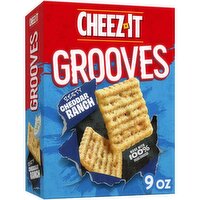 Cheez-It Grooves Cheese Crackers, Zesty Cheddar Ranch, 9 Ounce