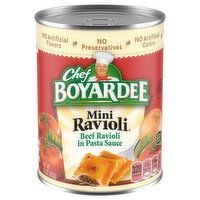 Chef Boyardee Beef Mini Ravioli in Pasta Sauce, 15 Ounce