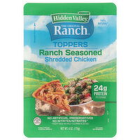 Hidden Valley The Original Ranch Toppers Ranch Seasoned Shredded Chicken, 6 Ounce