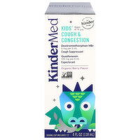 KinderMed Cough & Congestion, Kids', Organic Berry Flavor, 4 Fluid ounce