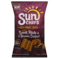 Sun Chips Whole Grain and Sweet Potato Snacks, Sweet Potato & Brown Sugar, 7 Ounce