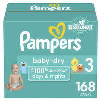 Pampers Baby Dry Baby Dry Size 3 168 Count, 168 Each