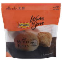 Rhodes Bake-N-Serv White Rolls, Soft, 6 Each