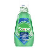 Crest Scope Crest Scope Outlast Mouthwash, Long Lasting Freshness, Kills Bad Breath Germs, Fresh Mint - 1L, 33.8 Fluid ounce