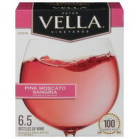 Vella Pink Moscato Sangria, 1.32 Gallon