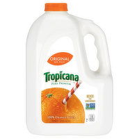 Tropicana 100% Juice, Orange, Original, No Pulp, 128 Fluid ounce