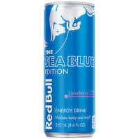 Red Bull Sea Blue Edition Energy Drink, Juneberry, 80mg Caffeine, 8.4 Fluid ounce