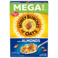 Honey Bunches of Oats Cereal, with Almonds, Mega Size, 28 Ounce