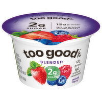 Too Good & Co. Yogurt, Cultured, Ultra-Filtered, Low Fat Milk, Mixed Berry, Blended, 5.3 Ounce