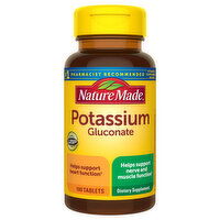 Nature Made Potassium Gluconate, Tablets, 100 Each