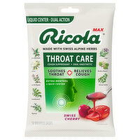 Ricola Max Cough Drops, Swiss Cherry, Throat Care, Extra Menthol, Liquid Center, Wrapped Drops, 34 Each