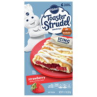 Pillsbury Toaster Strudel Toaster Pastries, Strawberry, 6 Each