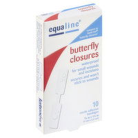 Equaline Bandages, Adhesive, Butterfly Closures, 10 Each