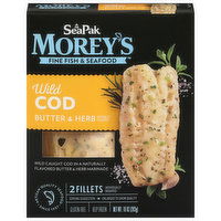 SeaPak Morey's Cod, Wild, Butter & Herb, 2 Each