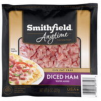 Smithfield Anytime Favorites Ham, Diced, 8 Ounce