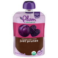 Plum Organics Stage 1 Organic Baby Food Just® Prunes 3.5oz Pouch, 3.5 Ounce