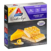 Atkins Endulge Dessert Bar, Lemon Tart, Treat, 5 Each