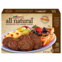 Swaggerty's Farm All Natural Preservative Free Sausage Patties, 18 Each