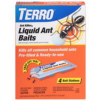 Terro Ant Baits, Ant Killer II, Liquid, 4 Each