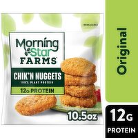 MorningStar Farms Plant Based Chik'n Nuggets, Original, 10.5 Ounce