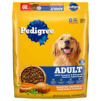 Pedigree Adult Roasted Chicken & Vegetable Flavor Food for Dogs, 30 Pound