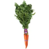 Produce Organic Green Top Carrots Bunch, 1 Each