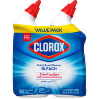 Clorox Bleach Rain Clean Toilet Bowl Cleaner Value Pack, 2 Each