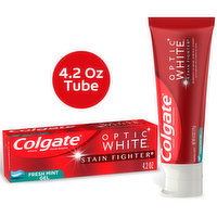 Colgate Optic White Stain Fighter Stain Removal Toothpaste, 4.2 Ounce