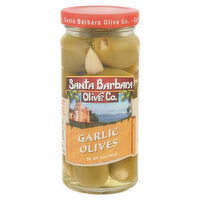 Santa Barbara Olive Co. Olives, Garlic, 5 Ounce