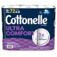 Cottonelle Ultra Comfort Toilet Paper, 2-Ply, 18 Each